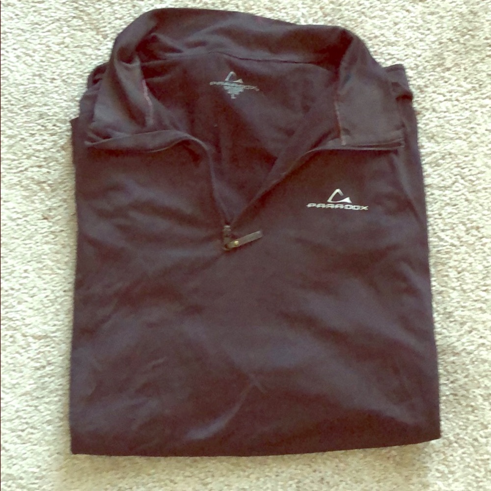 men’s 1/4 zip performance material